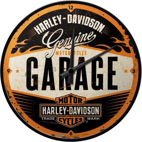 Retro Prezent Zegar Ścienny Harley-Davidson Garage