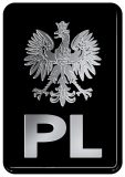 1-06519 3D pl-ka + godło Polska 4,6 x 6,6 cm MOBIAUTO