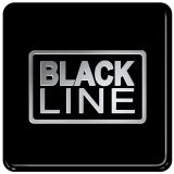 1-06528 3D black line 6,5 x 6,5 cm MOBIAUTO